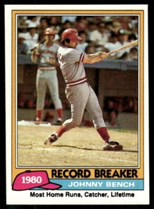 1981 Topps #201 Johnny Bench Cincinnati Reds - Picture 1 of 2