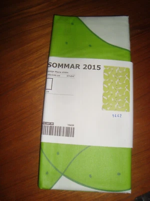 NEW Tablecloth 57 x 94 " Rectangular SOMMAR Green / White Pears Country Summer - Image 1 of 4