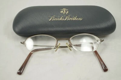 BROOKS BROTHERS Eyeglasses Titanium B.B.396 1220T 46-19-145 Dark Copper W/ Case - Image 1 of 4