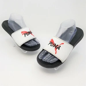 Sandalias Puma ORI Para Hombre Blancas Con Rojo Big Cat Slides VSK-0420 Talla 8 - Imagen 1 de 11