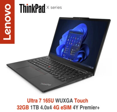 ThinkPad X13 Gen 5 U7 165U WUXGA Touch 32GB 1TB 4G eSIM 4Y Premier Plus Warranty - Image 1 of 4