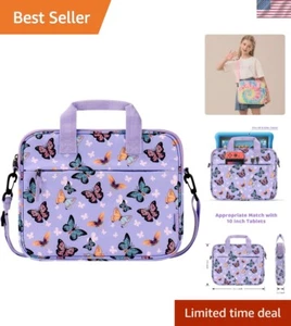 Durable Crossbody Kids Tablet Sleeve - Fits 8-10 Inch Tablets, Protective Design - Picture 1 of 8