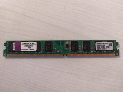 RAM KINGSTON DDR2-800 PC2-6400 2GB KVR800D2N6/2G DIMM 240-pin  USATA FUNZIONANTE - Immagine 1 di 2