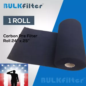 Activated Carbon Pad 24" wide x 25 feet long x 1/4" BulkFilter Brand - Picture 1 of 2