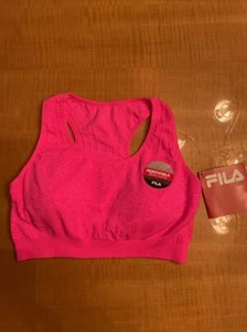 Fila Women’s Running with Roses Seamless Bra Size L Hot Pink NWT - Picture 1 of 4