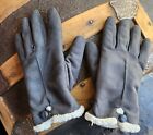 Womens Grey Suede Isotonor Gloves Size Medium