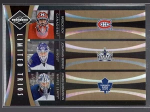 2010-11 Panini Limited Trios Gold #RBG P. Roy/J. Bernier/J. Gustavsson 05/10 - Picture 1 of 2