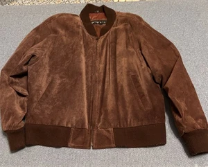 Bomberjacke Herren Wildleder XL, karamellbraun - Bild 1 von 10