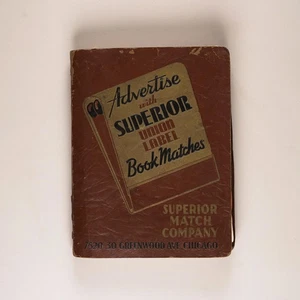 Advertise with Superior Union Label Book Matches by Superior Match Company 1930s - Picture 1 of 10