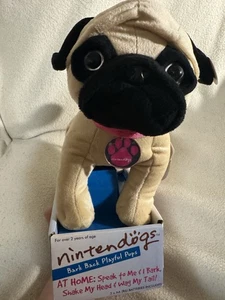 Nintendo Nintendo Nintendog Pug Peluche Animal Juego Mercancía Raro Y2K 2008 De Colección - Imagen 1 de 12