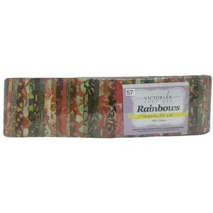 Rainbows 40 x 2 1/2" Strips 44" Long by Victorian Textiles (#57) - Imagen 1 de 2