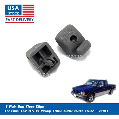 1 par de clips para visera de sol para camioneta Isuzu TFR 1989-1999 / Holden Rodeo 1989-1999 Foto 1 de 3