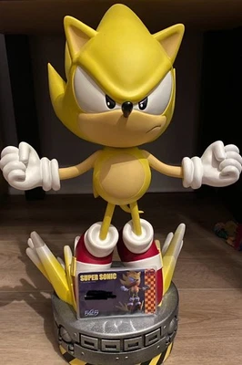 First 4 Figures Sonic The Hedgehog Classic Super Sonic Statue - Image 1 of 4