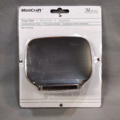 Jabonera Mintcraft Manhattan Collection acabado bronce veneciano montaje en pared 4x3 Foto 1 de 4