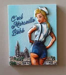 MAGNET SAMMLUNG - MARSEILLE BABY PIN UP - Bild 1 von 2