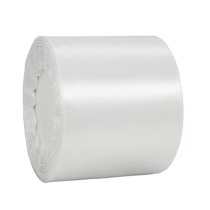75 mm breites weißes Band dickes weißes Satinband Hochzeit Auto Band 22 m, 3 Zoll - Bild 1 von 5