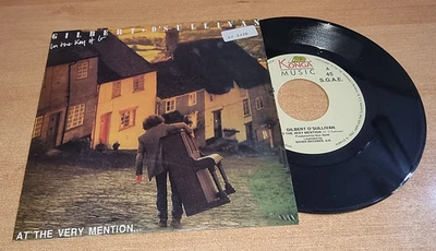 GILBERT O'SULLIVAN At the very mention 7" SPAIN PROMO SINGLE VINYL VERY RARE OOP - Image 1 of 3