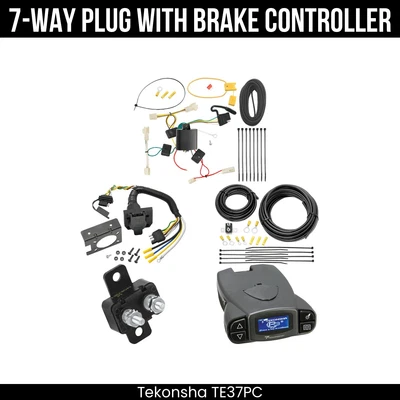Комплект проводки для 7-полосного прицепа Tekonsha + управление тормозами для 04–12 Lexus RX330 RX350 - Изображение 1 из 4