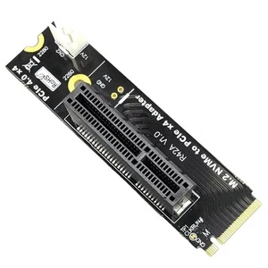 M2 NVMe Key-M to PCI-E 4.0 X4 Riser Card Adapter Board Converter Card with4246 - Photo 1/10