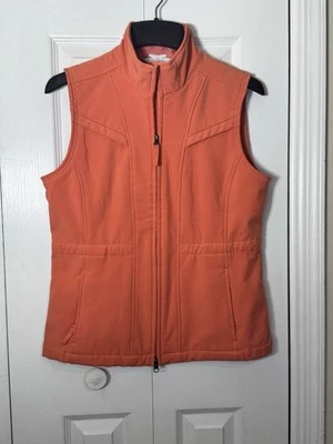 IZOD Vest Womens Orange Polyester Stretch Fleece Outdoors Vest Jacket Size M - Image 1 of 4