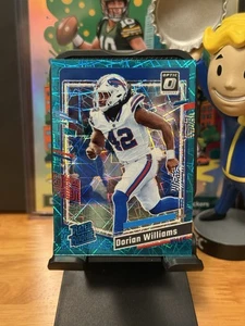2023 Donruss Optic Dorian Williams Teal Velocity Rated Rookie Buffalo Bills - Picture 1 of 2