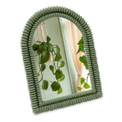 Marco de fotos de arco de doble cuenta verde romero brillante 4x6 con facilidad de tela negra... Foto 1 de 3