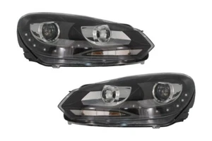 Phares LED DRL pour VW Golf 6 VI 10.2008-2012 Feux de jour Noire - Imagen 1 de 12