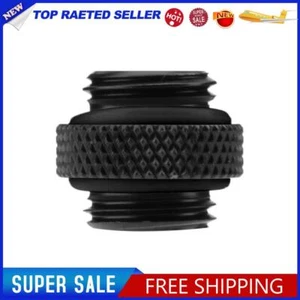 G1/4 Dual External Thread Hose Connector for PC Water Cooling System(Black) - Afbeelding 1 van 4