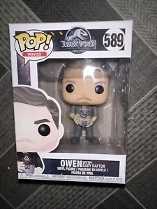 Funko POP! Jurassic World - Owen con bebé raptor #589 - Imagen 1 de 7