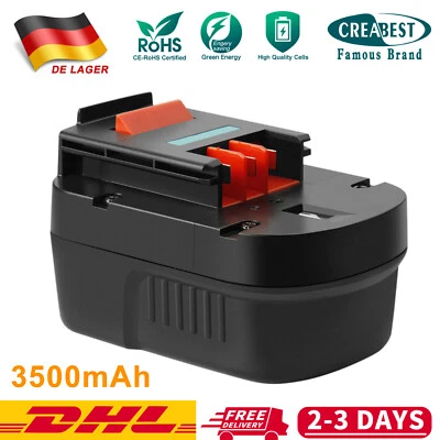 CREABEST Batería 9.6V 3500mAh Ni-MH para Black & Decker FSB96 EPC96 HPB96 GC960 90534824