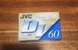 Cinta de video digital JVC DVC Mini DV M-DV60ME 60 minutos Japón sellada - Imagen 1 de 2