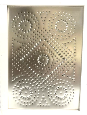 Primitive Vintage Pie Safe Cabinet Punched Tin Rustic Vertical and Horizontal - Image 1 of 4