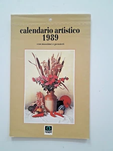 Calendario Artistico SPAM 1989 con massime e pensieri  - Picture 1 of 2