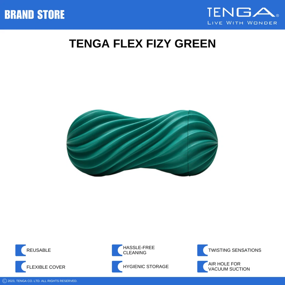TENGA Flex Masturbador/Acariciador Masculino Reutilizable con Soporte de Secado Nuevo en Caja Nuevo con Etiquetas Foto 1 de 4