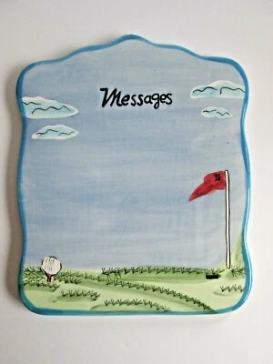 VTG Bella Casa by Ganz Ceramic Golf Club Dry Erasable Message Board Wall Hanging - Image 1 of 4