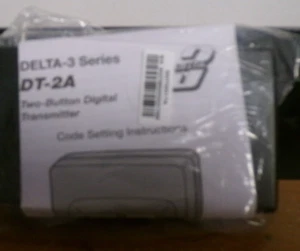 NEW Garage Door Remote Linear Delta 3 DT-2A DNT00017A 2 Channel visor transmiter - Picture 1 of 2