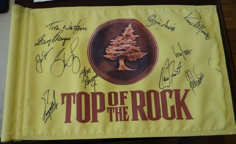 11x Signed Golf Pin Flag Watson, Player, Nicklaus, Travino, Pavin, Zoeller more Cover