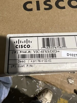 NEW CISCO VIC-4FXS/DID 4-PORT High Density Voice Fax Interface Module FXS SEALED - Image 1 of 4