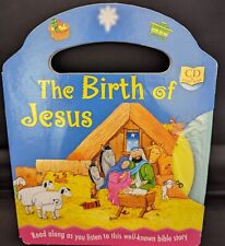 THE BIRTH OF JESUS READ-ALONG BOOK & CD. Carry Handle. NEW!  FREE USPS SHIPPING!