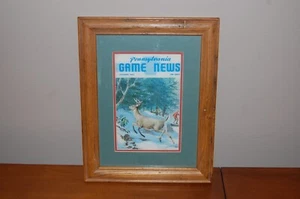Pennsylvania Game News Magazine Dezember 1963 Cover Gemälde von Ned Smith gerahmt - Bild 1 von 10