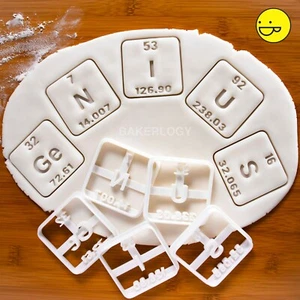 GeNIUS periodic table element cookie cutter | chemistry science geeky biscuit - Picture 1 of 5
