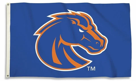 Boise State Broncos LOGO Premium 3x5 Flag w/grommets Outdoor Banner University Cover