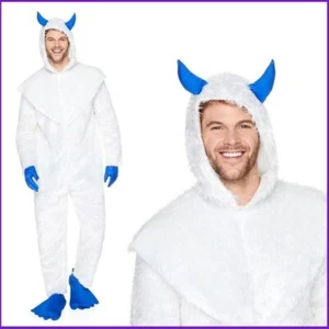 Karnival Mens Christmas Yeti Big Foot Jumpsuit - Picture 1 of 1