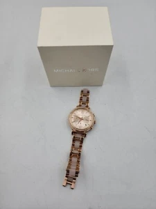 READ Michael Kors Ladies Sofie Rose Gold-Tone Stainless Steel Watch MK6560 - Picture 1 of 14