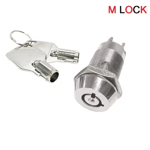 LOT OF 2 Electronic Tubular Key Switch Lock Off/On Switch Keyed alike 2300AL - Picture 1 of 5