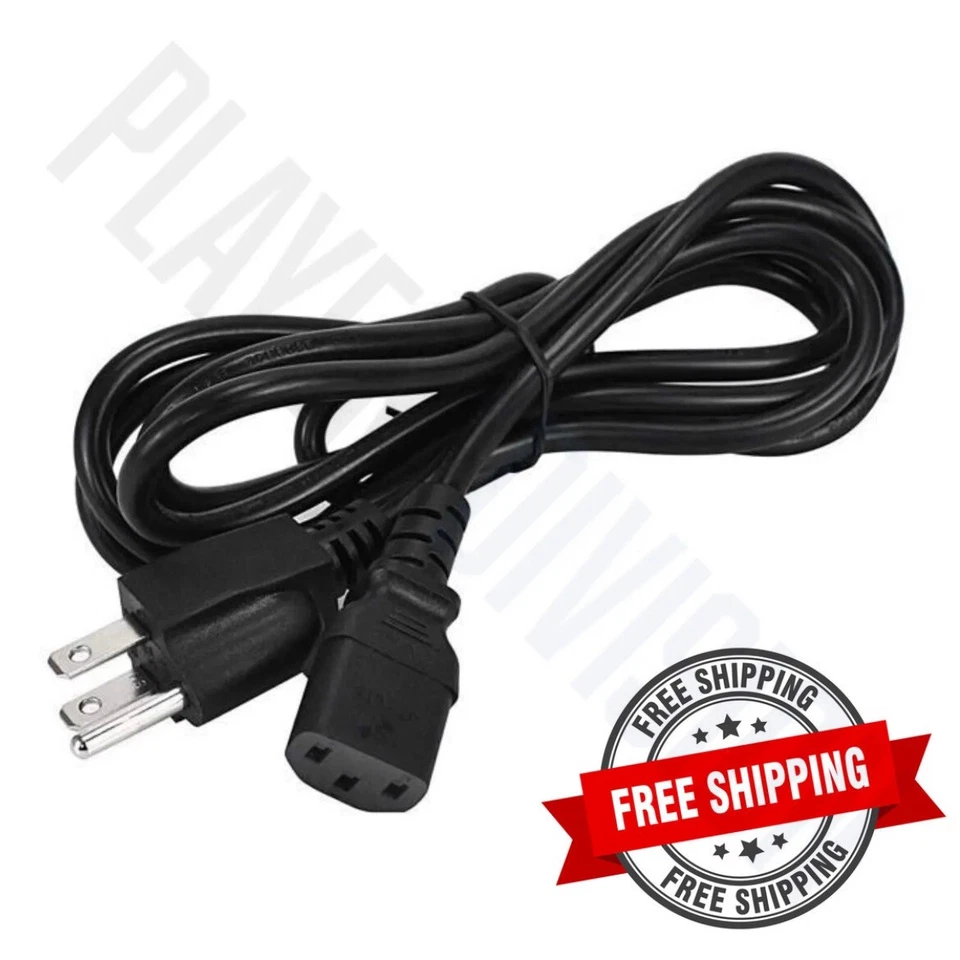 AC Power Cord For Original Fat PS3 Power Cord For PlayStation 3 - FAST SHIP - Image 1 of 1