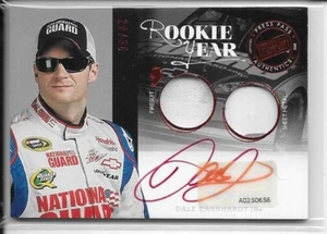 2012 Press Pass Dale Earnhardt Jr Redline Rookie Year Relic AUTOGRAPH AUTO 29/50 - Picture 1 of 2
