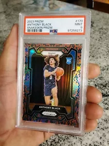 2023-24 Prizm Anthony Black Snakeskin Prizm SSP Rookie RC #170 PSA MINT Case Hit - Bild 1 von 3