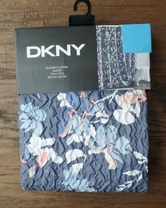 Cortina de ducha floral multicolor azul jaspe Dkny 72x72 nueva - Imagen 1 de 7