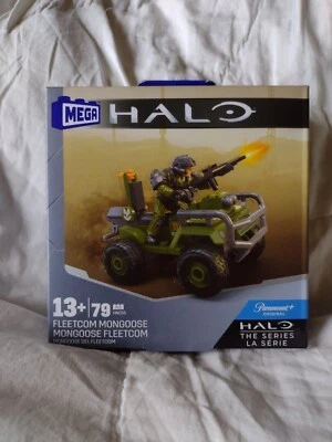 MEGA Halo Fleetcom Mongoose ATV Vehicle & Micro Action Figure (79 Pieces) - Image 1 of 2